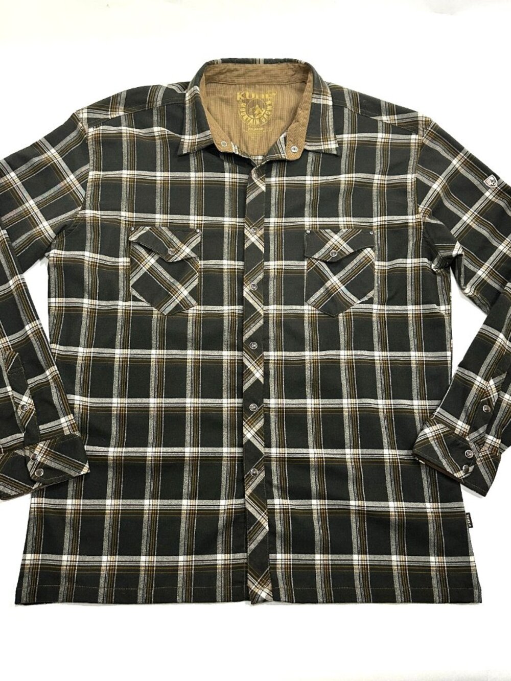 Kuhl Mountain Grown XXL Plaid Snap Shirt Long Sleeve Outdoor Hiking Western